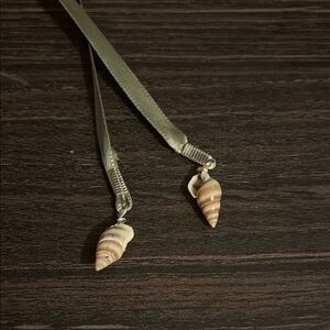 Shell Pendant Ribbon Bookmark